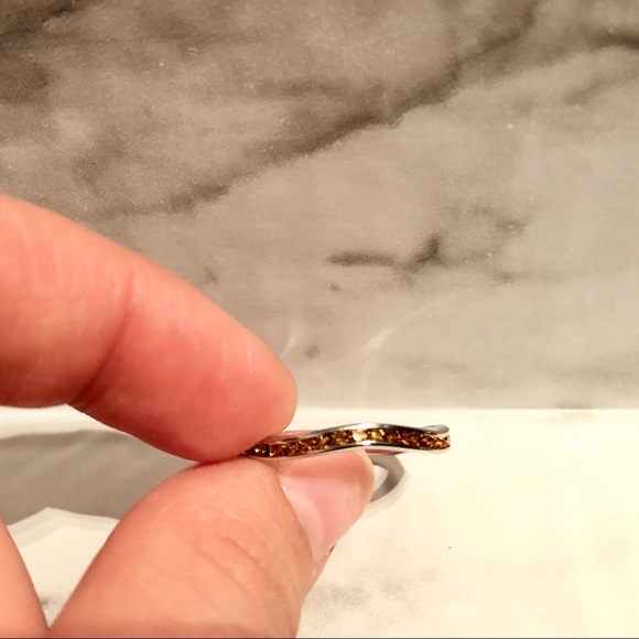 Sterling Silver November Birthstone Ring Swarovski - Picture 2 of 2